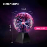 Plasma Ball Lamp - Touch & Sound Sensitive USB-Powered Globe for Decor, Parties & STEM Learning (5 Inch) | Other sizes Available in Store - Image 3