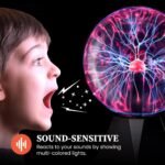 Plasma Ball Lamp - Touch & Sound Sensitive USB-Powered Globe for Decor, Parties & STEM Learning (7 Inch) | Other sizes Available in Store - Image 4