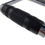 Solid D-Handle Cable Attachment for Home Gym & Cable Machine â€“ Chrome-Finished Steel Bar with Anti-Slip Grip (Black) | - Image 4