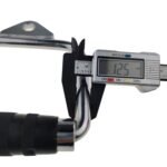 Solid D-Handle Cable Attachment for Home Gym & Cable Machine â€“ Chrome-Finished Steel Bar with Anti-Slip Grip (Black) | - Image 5