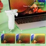 Student Digital Microscope for Kids - Portable 1000x Magnification Handheld Scope with 2 Inch HD Screen, LED Light & Photo Storage, Ideal for Science Class and Outdoor Exploration (White) - Image 3