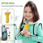 Student Digital Microscope for Kids â€“ Portable 1000x Magnification Handheld Scope with 2 Inch HD Screen, LED Light & Photo Storage, Ideal for Science Class and Outdoor Exploration (Yellow) - Image 3