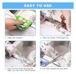 2-Pack Waterproof Self-Adhesive Sealant Tape â€“ Transparent PVC Edge Strip for Kitchen, Bathroom, Sink, Toilet, and Wall Corners â€“ Easy to Cut and Clean (Pattern3) - Image 5