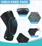 Honeycomb Knee Pads for Kids, Teens & Adults â€“ Protective Compression Knee Guards for Basketball, Football, Cycling & Running(Black,XS) - Image 3