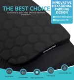 Honeycomb Knee Pads for Kids, Teens & Adults â€“ Protective Compression Knee Guards for Basketball, Football, Cycling & Running(Black,XS) - Image 5