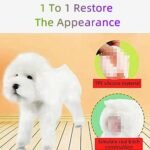 Pet Behavioral Support Doll - Realistic Canine Companion Toy for Stress Relief, Made of TPE Silicone & Soft Fur, Stable Suction Base, 1:1 Anatomical Design, for Small to Medium Dogs (White, Channel Height 18cm) - Image 5