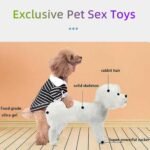 Pet Behavioral Support Doll - Realistic Canine Companion Toy for Stress Relief, Made of TPE Silicone & Soft Fur, Stable Suction Base, 1:1 Anatomical Design, for Small to Medium Dogs (White, Channel Height 28cm) - Image 2