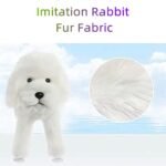 Pet Behavioral Support Doll - Realistic Canine Companion Toy for Stress Relief, Made of TPE Silicone & Soft Fur, Stable Suction Base, 1:1 Anatomical Design, for Small to Medium Dogs (White, Channel Height 28cm) - Image 6