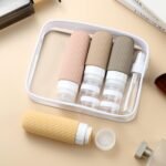 16-Piece Travel Bottle Set with Leak-Proof Silicone Squeeze Bottles â€“ Reusable Toiletry Containers for Shampoo, Lotion, Makeup Remover (Apricot)  | Other Colors Available in Store - Image 5