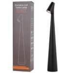 Portable LED Table Lamp 13.5" H - Touch Control, 3 Brightness Levels, Rechargeable Desk Light for Bedroom, Outdoor, Gift (Black) | Other Colors Available in Store