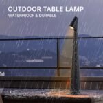 Portable LED Table Lamp 13.5" H - Touch Control, 3 Brightness Levels, Rechargeable Desk Light for Bedroom, Outdoor, Gift (Black) | Other Colors Available in Store - Image 4