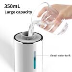 Automatic Sensor Foam Soap Dispenser - 350mL Rechargeable Touchless Hand Soap Pump with 3 Adjustable Levels & Type-C Charging (White) - Image 5