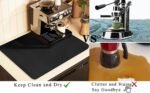 Kitchen Counter Mat for Coffee Maker â€“ Absorbent & Quick-Dry Bar Pad with Non-Slip Backing, Protective Surface for Espresso Machine, Dish Drying Mat (Black,60*90cm) - Image 5