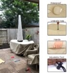 Patio Table & Chair Cover with Umbrella Hole: Water-Resistant Outdoor Furniture Cover for Rectangular/Oval Garden Sets (274x208x58 cm LxWxH) - Image 5