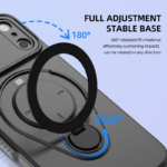 Magnetic Shockproof Case with 360-Degree Rotating Ring Stand for iPhone 17 Pro Max â€“ Slim Protective Phone Cover with Airbag Corners and Wireless Charging Support for Home, Office, Travel and Daily Use (Green) - Image 5