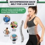 Inflatable Heating Massage Waist Belt with 3-Level Heat & Vibration - Cordless Back Support for Men and Women (Gray) - Image 4