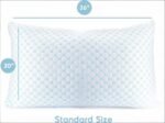 Standard Size Cooling Pillow with Shredded Memory Foam & Gel Infusion - Adjustable Loft, Breathable Dual-Sided Cover, 20" x 26" (Blue) | Other Sizes Available in Store - Image 2