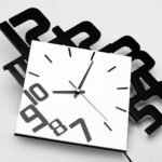 Modern Diamond Wall Clock - Creative 3D Design Silent Quartz Wall Clock for Living Room, Bedroom, Office, Home Decor, Battery Operated (Black-White) - Image 6