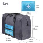 Compact Foldable Travel Duffel Bag â€“ Lightweight Carry-On for Weekend Trips, Overnight & Gym Use (Blue) | Other Colors Available In-Store - Image 2