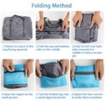 Compact Foldable Travel Duffel Bag â€“ Lightweight Carry-On for Weekend Trips, Overnight & Gym Use (Blue) | Other Colors Available In-Store - Image 5