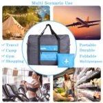 Compact Foldable Travel Duffel Bag â€“ Lightweight Carry-On for Weekend Trips, Overnight & Gym Use (Blue) | Other Colors Available In-Store - Image 9