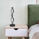 Twisted Spiral LED Table Lamp - Modern Touch-Control Desk Light for Bedroom, Living Room & Caf © Decor (Black) - Image 5