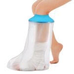 Lower Leg Waterproof Cast Cover for Adults â€“ Reusable Shower Protector for Calf, Ankle & Foot During Bathing or Water Activities (Blue)