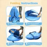 Pop Up Beach Tent: 2-3 Person UPF 50+ Sun Shelter with Carry Bag â€“ Quick-Setup Shade for Beach/Camping(L) - Image 3