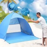 Pop Up Beach Tent: 2-3 Person UPF 50+ Sun Shelter with Carry Bag â€“ Quick-Setup Shade for Beach/Camping(L) - Image 4