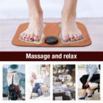 Smart Foot Massage Mat with 6 Modes & 15 Intensity Levels - Rechargeable Pulse Therapy Pad for Relaxation at Home, Office, or Travel (Orange) - Image 6