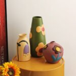 Morandi Painted Ceramic Vase Set (3-Piece) - Modern Home Decor for Flowers | Other Luxury Styles Available in Store - Image 2