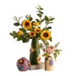 Morandi Painted Ceramic Vase Set (3-Piece) - Modern Home Decor for Flowers | Other Luxury Styles Available in Store - Image 3