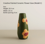 Morandi Painted Ceramic Vase Set (3-Piece) - Modern Home Decor for Flowers | Other Luxury Styles Available in Store - Image 8