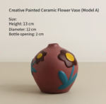 Morandi Painted Ceramic Vase Set (3-Piece) - Modern Home Decor for Flowers | Other Luxury Styles Available in Store - Image 10