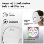 7-Color Facial Light Mask for Home Skincare - Rechargeable LED Beauty Device with 270 LEDs, One-Touch Control & Auto-Timer (Black with Gold Trim)   | Other Colors Available in Store - Image 5