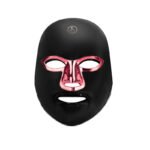 7-Color Facial Light Mask for Home Skincare - Rechargeable LED Beauty Device with 270 LEDs, One-Touch Control & Auto-Timer (Black with Rose Gold Trim)   | Other Colors Available in Store
