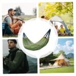 Outdoor Nylon Hammock with Tree Straps â€“ Portable Mesh Hanging Bed for Camping, Beach, Garden, Lightweight & Durable Swing Chair (Green) - Image 7