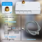 Non-Electric Mechanical Bidet Attachment â€“ Ultra-Slim Dual Nozzle Design with Feminine & Posterior Wash, Adjustable Water Pressure, Self-Cleaning Spray, Brass Inlet, Stainless Steel Hose, Tool-Free Installation for Standard Toilets (White) - Image 7