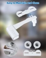 Non-Electric Mechanical Bidet Attachment â€“ Ultra-Slim Dual Nozzle Design with Feminine & Posterior Wash, Adjustable Water Pressure, Self-Cleaning Spray, Brass Inlet, Stainless Steel Hose, Tool-Free Installation for Standard Toilets (White) - Image 8