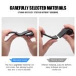 4-Pack Car Headrest Hooks â€“ Heavy-Duty Seat Back Organizers for Handbags, Groceries, Coats & More, Universal Fit, No Tools Needed, Strong & Silent Design (Black) - Image 3