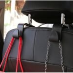 4-Pack Car Headrest Hooks â€“ Heavy-Duty Seat Back Organizers for Handbags, Groceries, Coats & More, Universal Fit, No Tools Needed, Strong & Silent Design (Black) - Image 6