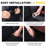 Car Back Seat Organizer with Foldable Table Tray - Universal Rear Seat Storage Bag, Multi-Pocket Holder for Tablet, Drinks & Essentials (Beige) - Image 6