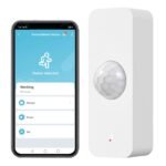 Smart WiFi Motion Sensor with App Alerts - 128° Detection, 6m Range, No Hub Required, Voice Control & Automation (White)
