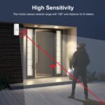 Smart WiFi Motion Sensor with App Alerts - 128° Detection, 6m Range, No Hub Required, Voice Control & Automation (White) - Image 3