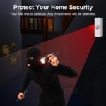 Smart WiFi Motion Sensor with App Alerts - 128° Detection, 6m Range, No Hub Required, Voice Control & Automation (White) - Image 4