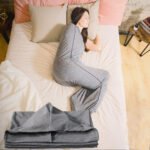 Hooded Sleep Pod: Adults Wearable Blanket â€“ Comfy Hooded Cocoon, Cooling, Machine Washable (Grey, 170Ã—40cm)