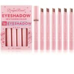 6-Pack Dual-Tone Eyeshadow Pencils â€“ Slide-Up Stick Design with 2-Color Gradient Tips, Waterproof & Long-Lasting, Glitter + Matte Finishes, Easy One-Stroke Application, Travel-Friendly Set for Eyes & Inner Corner Highlight (Pink)