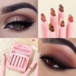 6-Pack Dual-Tone Eyeshadow Pencils â€“ Slide-Up Stick Design with 2-Color Gradient Tips, Waterproof & Long-Lasting, Glitter + Matte Finishes, Easy One-Stroke Application, Travel-Friendly Set for Eyes & Inner Corner Highlight (Pink) - Image 4