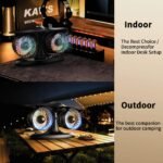 Dual Turbine Desk Fan with Aircraft Design â€“ Wireless, Quiet, 3-Speed Touch Control for Home, Office, Bedroom, Portable Cooling (Black) - Image 6
