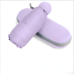 Mini Travel Umbrella â€“ Compact Sun & Rain Protection for Women, Kids | UV-Blocking Pocket Umbrella with Case | Lightweight Foldable Umbrellaï¼ˆpurpleï¼‰